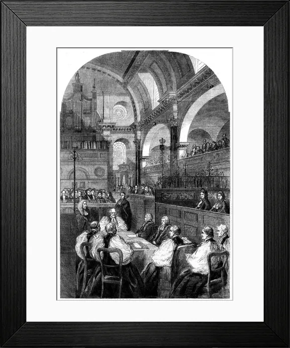 Framed Print : Confirmation of Dr. Longley's election to the Archbishopric of Canterbury... 1862. Creator: J. M. Williams Framed Print : Confirmation of Dr. Longley's election to the Archbishopric of Canterbury... 1862. Creator: J. M. Williams