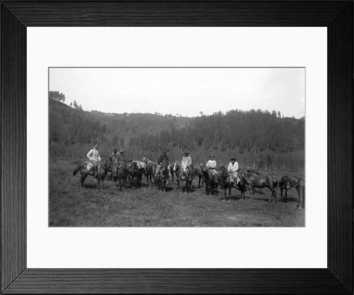 Framed Print : Topographer and Laborers Near the Ust'-Kabyrza Ulus, 1913. Creator: GI Ivanov Framed Print : Topographer and Laborers Near the Ust'-Kabyrza Ulus, 1913. Creator: GI Ivanov