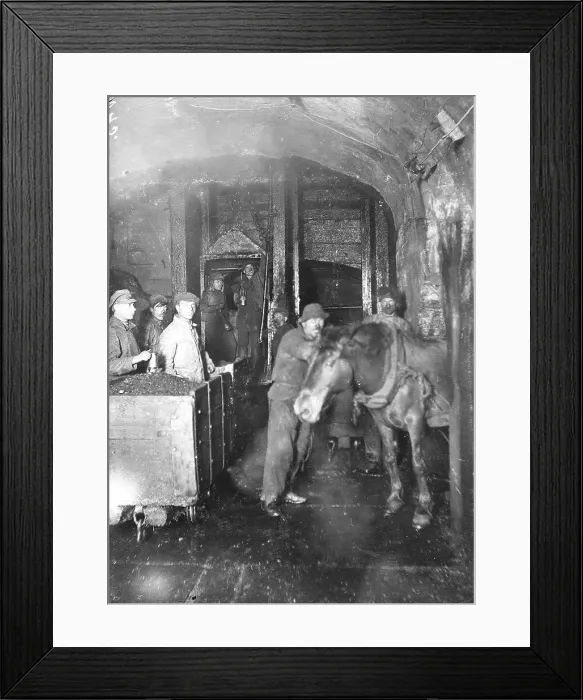 Framed Print : Descent into the Anzherskaya mine, 1911. Creator: Kozlov Framed Print : Descent into the Anzherskaya mine, 1911. Creator: Kozlov