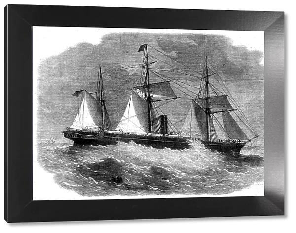 The Peninsular and Oriental Steam Company's new ship Poonah, 1862. Creator: Unknown