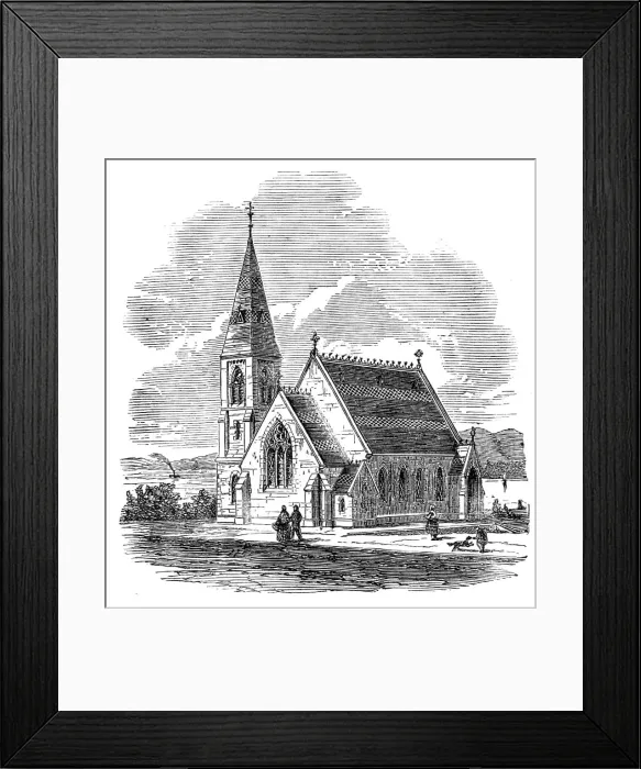 Framed Print : St. John's Episcopal Church, Oban, Argyleshire, 1864. Creator: Unknown Framed Print : St. John's Episcopal Church, Oban, Argyleshire, 1864. Creator: Unknown