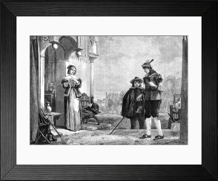 Framed Print : Master Slender and Anne Page, by Sir Augustus W. Callcott, R.A....South Kensington Museum, 1864. Creator: W Thomas. Master Slender and Anne Page, by Sir Augustus W. Callcott, R.A....South Kensington Museum, 1864. Creator: W Thomas Framed Print : Master Slender and Anne Page, by Sir Augustus W. Callcott, R.A....South Kensington Museum, 1864. Creator: W Thomas. Master Slender and Anne Page, by Sir Augustus W. Callcott, R.A....South Kensington Museum, 1864. Creator: W Thomas