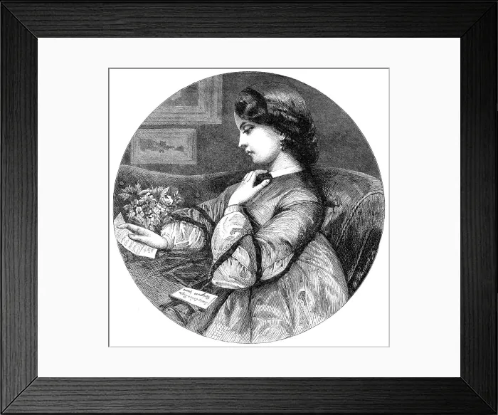 Framed Print : The Note and the Nosegay, by W. F. Yeames, in the Winter Exhibition, Pall-Mall, 1864. Creator: W Thomas. The Note and the Nosegay, by W. F. Yeames, in the Winter Exhibition, Pall-Mall, 1864. Creator: W Thomas Framed Print : The Note and the Nosegay, by W. F. Yeames, in the Winter Exhibition, Pall-Mall, 1864. Creator: W Thomas. The Note and the Nosegay, by W. F. Yeames, in the Winter Exhibition, Pall-Mall, 1864. Creator: W Thomas