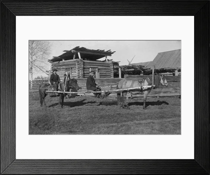Framed Print : Ways of traveling on the roads of Mountain Shoria, Cradle, 1913. Creator: GI Ivanov Framed Print : Ways of traveling on the roads of Mountain Shoria, Cradle, 1913. Creator: GI Ivanov