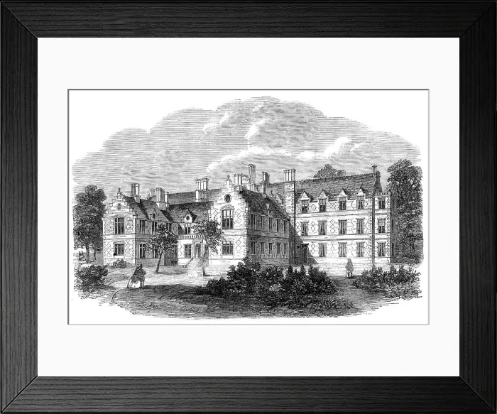 Framed Print : The new German Hospital, Dalston, 1864. Creator: Unknown Framed Print : The new German Hospital, Dalston, 1864. Creator: Unknown