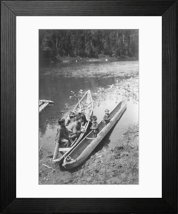 Framed Print : Boats on the Mrassu River, 1913. Creator: GI Ivanov Framed Print : Boats on the Mrassu River, 1913. Creator: GI Ivanov