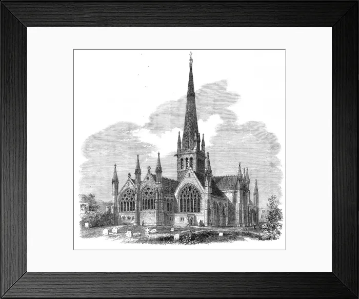 Framed Print : St. Nicholas Church, Great Yarmouth, lately restored, 1864. Creator: Unknown Framed Print : St. Nicholas Church, Great Yarmouth, lately restored, 1864. Creator: Unknown