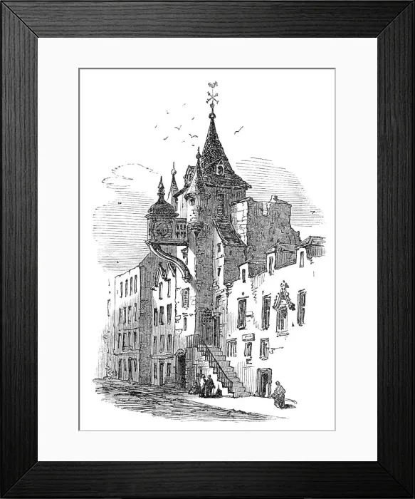 Framed Print : Edinburgh: the Tolbooth, 1864. Creator: Unknown Framed Print : Edinburgh: the Tolbooth, 1864. Creator: Unknown