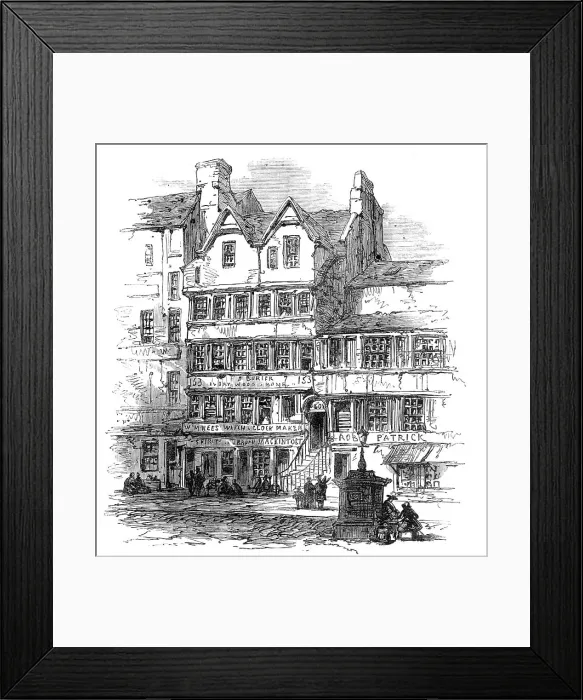 Framed Print : Edinburgh: Allan Ramsay's shop, 1864. Creator: Unknown Framed Print : Edinburgh: Allan Ramsay's shop, 1864. Creator: Unknown