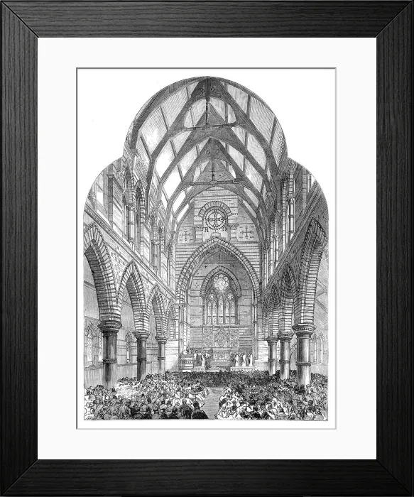 Framed Print : Consecration of All Saints Church, Windsor, 1864. Creator: Unknown Framed Print : Consecration of All Saints Church, Windsor, 1864. Creator: Unknown