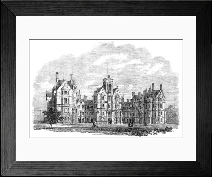 Framed Print : Ripley's Hospital, Lancaster, for orphans and destitute children, 1864. Creator: Unknown Framed Print : Ripley's Hospital, Lancaster, for orphans and destitute children, 1864. Creator: Unknown