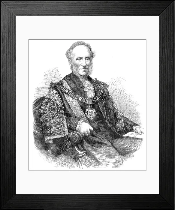Framed Print : The Right Hon. Warren Stormes Hale, the new Lord Mayor of London, 1864. Creator: Unknown Framed Print : The Right Hon. Warren Stormes Hale, the new Lord Mayor of London, 1864. Creator: Unknown