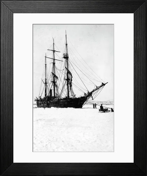 Framed Print : A schooner in the ice of Avacha Bay, 1910-1929. Creator: Ivan Emelianovich Larin Framed Print : A schooner in the ice of Avacha Bay, 1910-1929. Creator: Ivan Emelianovich Larin