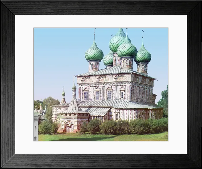 Framed Print : Church of the Resurrection in the Grove (from the other side), Kostroma, 1910. Creator: Sergey Mikhaylovich Prokudin-Gorsky Framed Print : Church of the Resurrection in the Grove (from the other side), Kostroma, 1910. Creator: Sergey Mikhaylovich Prokudin-Gorsky