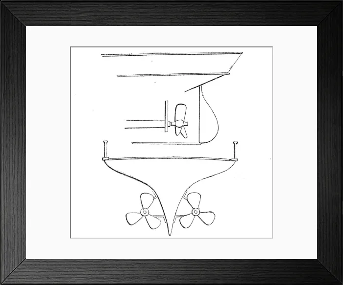 Framed Print : Dudgeon's new double-screw steam-ship Flora, 1862. Creator: Unknown Framed Print : Dudgeon's new double-screw steam-ship Flora, 1862. Creator: Unknown