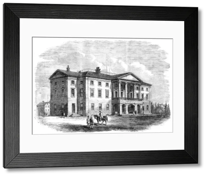 Framed Print : Province Building, Charlotte Town, Prince Edward Island, 1864. Creator: Unknown Framed Print : Province Building, Charlotte Town, Prince Edward Island, 1864. Creator: Unknown