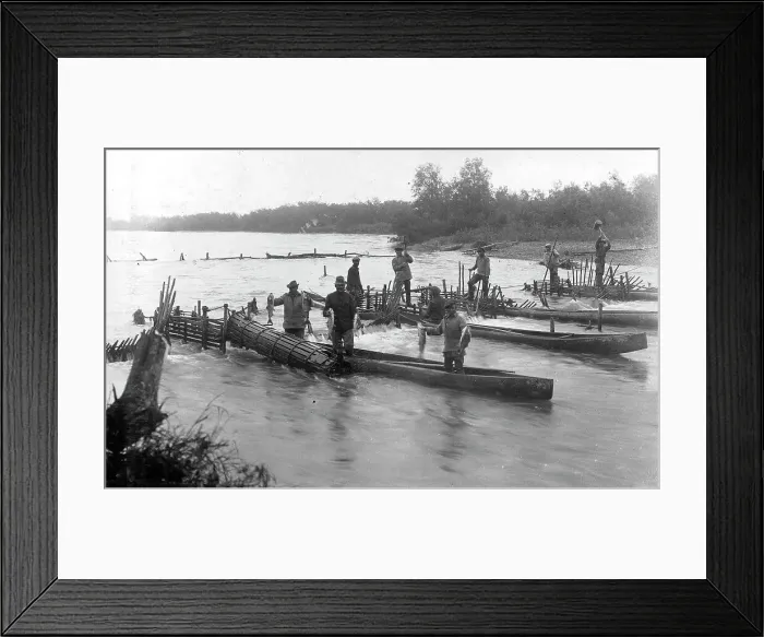 Framed Print : Kamchadals on baht pull out fish from the “muzzles” of the “constipation”... 1910-29. Creator: Ivan Emelianovich Larin Framed Print : Kamchadals on baht pull out fish from the “muzzles” of the “constipation”... 1910-29. Creator: Ivan Emelianovich Larin
