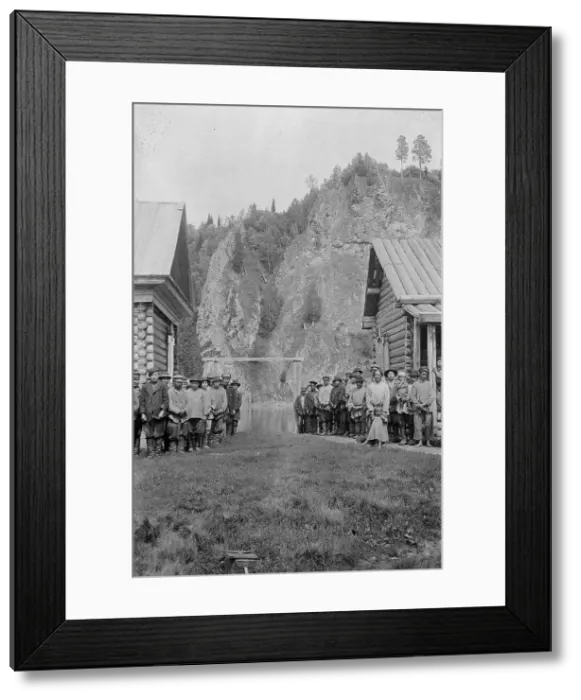 Framed Print : Group of Shoria Men in the Srednii Chilei Ulus, 1913. Creator: GI Ivanov Framed Print : Group of Shoria Men in the Srednii Chilei Ulus, 1913. Creator: GI Ivanov