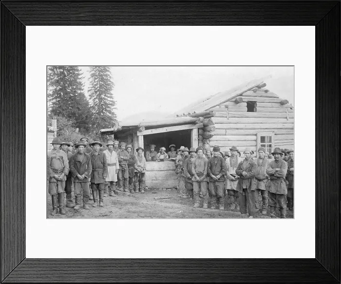 Framed Print : Group of Shoria Man and Members of a Land-Management Expedition, 1913. Creator: GI Ivanov Framed Print : Group of Shoria Man and Members of a Land-Management Expedition, 1913. Creator: GI Ivanov