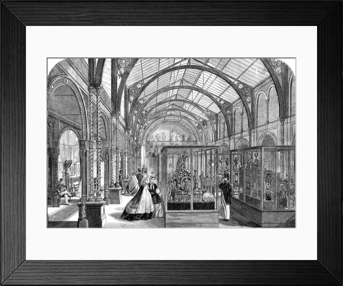 Framed Print : The Loan Collection of works of art at South Kensington Museum, 1862. Creator: Unknown Framed Print : The Loan Collection of works of art at South Kensington Museum, 1862. Creator: Unknown