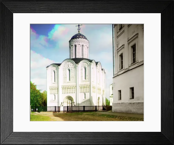 Framed Print : Dmitrievsky Cathedral, Vladimir, 1911. Creator: Sergey Mikhaylovich Prokudin-Gorsky Framed Print : Dmitrievsky Cathedral, Vladimir, 1911. Creator: Sergey Mikhaylovich Prokudin-Gorsky