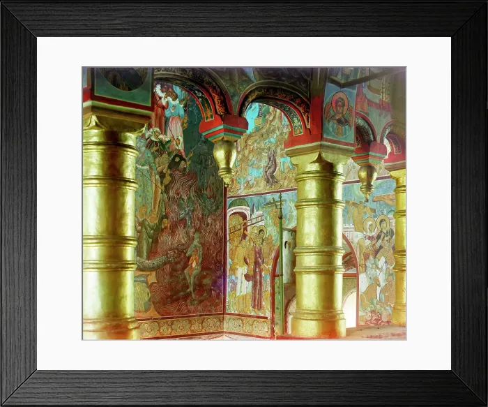 Framed Print : Inside the Church of Our Savior, in the vestibule, Rostov Velikii, 1911. Creator: Sergey Mikhaylovich Prokudin-Gorsky Framed Print : Inside the Church of Our Savior, in the vestibule, Rostov Velikii, 1911. Creator: Sergey Mikhaylovich Prokudin-Gorsky