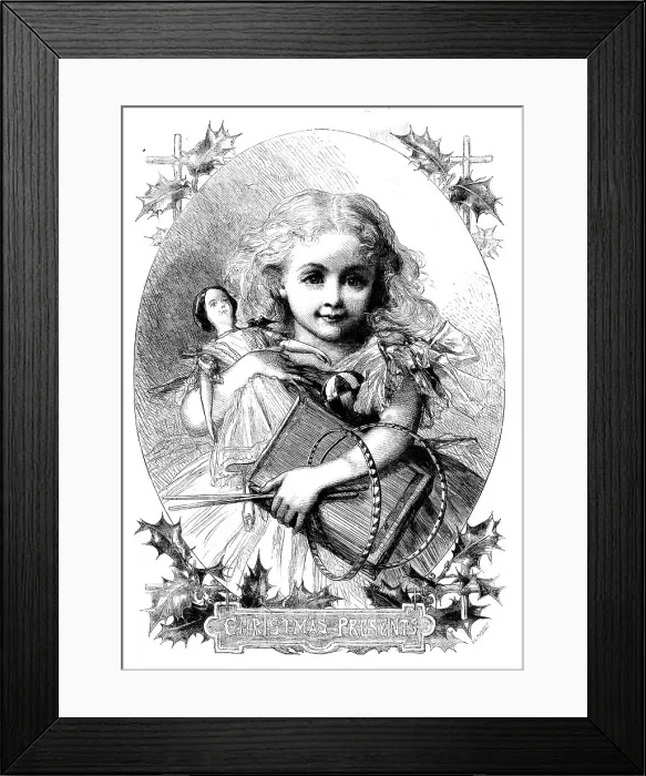 Framed Print : Christmas Presents - drawn by George Thomas, 1862. Creator: William Luson Thomas. Christmas Presents - drawn by George Thomas, 1862. Creator: William Luson Thomas Framed Print : Christmas Presents - drawn by George Thomas, 1862. Creator: William Luson Thomas. Christmas Presents - drawn by George Thomas, 1862. Creator: William Luson Thomas