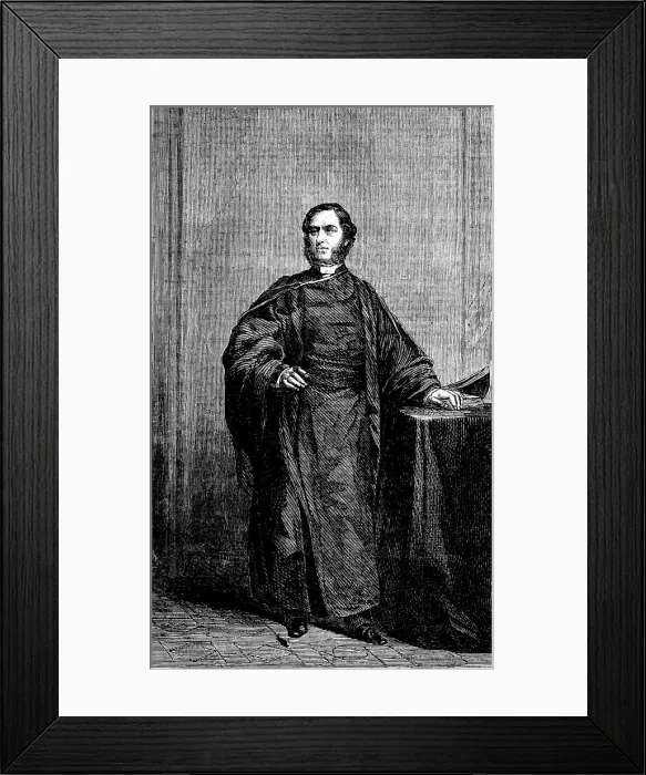 Framed Print : Dr. Ainger, Principal of St. Bees College, Cumberland…, 1862. Creator: Unknown Framed Print : Dr. Ainger, Principal of St. Bees College, Cumberland…, 1862. Creator: Unknown