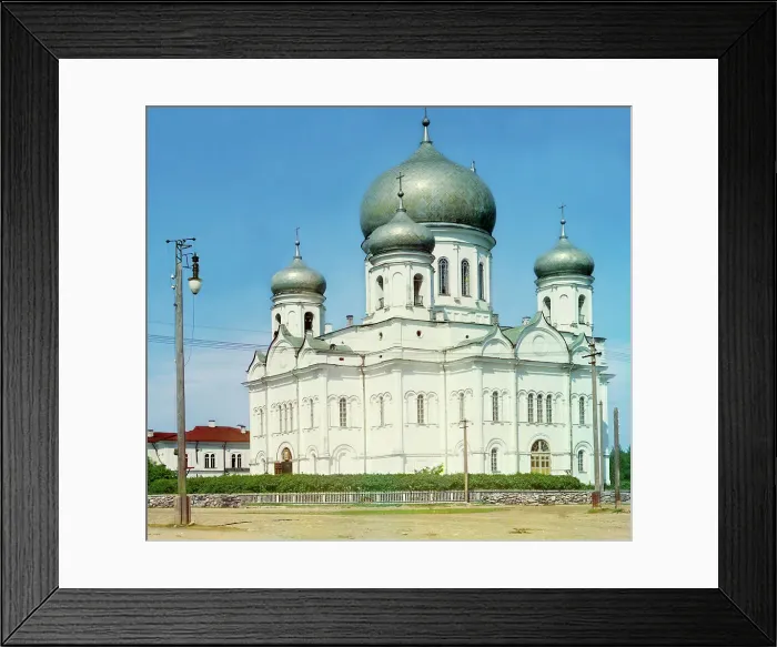 Framed Print : Cathedral in Petrozavodsk, 1915. Creator: Sergey Mikhaylovich Prokudin-Gorsky Framed Print : Cathedral in Petrozavodsk, 1915. Creator: Sergey Mikhaylovich Prokudin-Gorsky