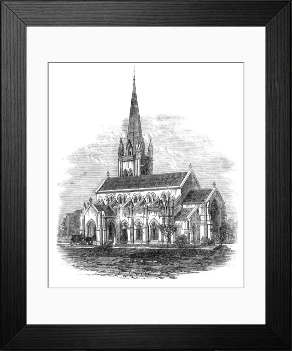 Framed Print : Memorial church at Futteygurh, India, 1864. Creator: Unknown Framed Print : Memorial church at Futteygurh, India, 1864. Creator: Unknown