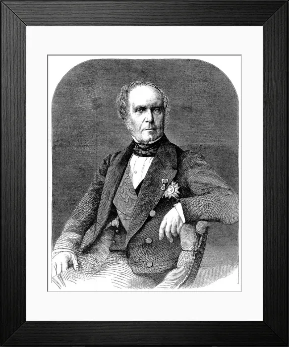 Framed Print : Baron Gros, the newly-appointed French Ambassador at the Court of St. James's, 1862. Creator: Unknown Framed Print : Baron Gros, the newly-appointed French Ambassador at the Court of St. James's, 1862. Creator: Unknown