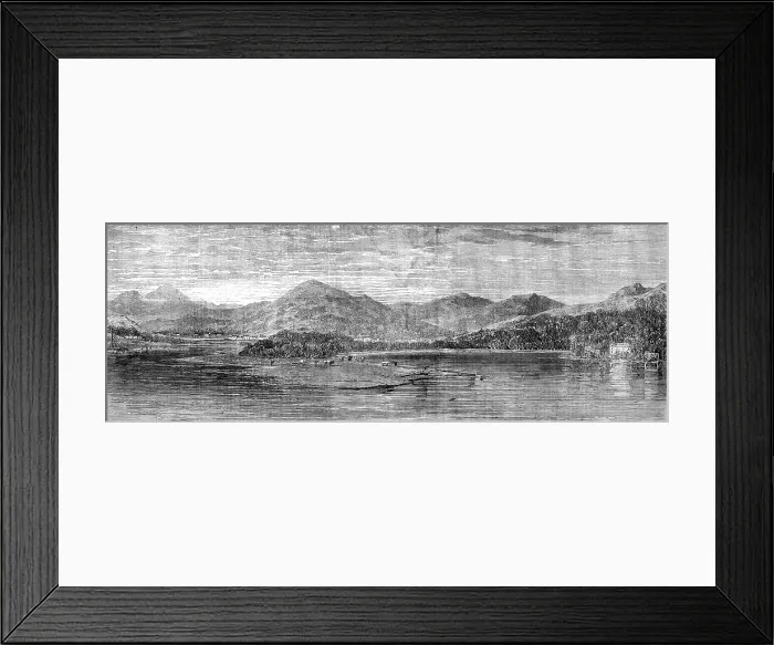 Framed Print : The Bay of Finlarig, Loch Tay, Perthshire, with the mausoleum of the Breadalbane family, 1862. Creator: Unknown Framed Print : The Bay of Finlarig, Loch Tay, Perthshire, with the mausoleum of the Breadalbane family, 1862. Creator: Unknown