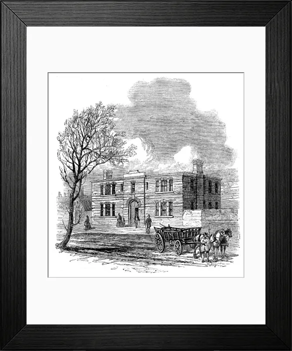 Framed Print : Offices attached to the Agricultural Hall, Islington, 1862. Creator: Unknown Framed Print : Offices attached to the Agricultural Hall, Islington, 1862. Creator: Unknown