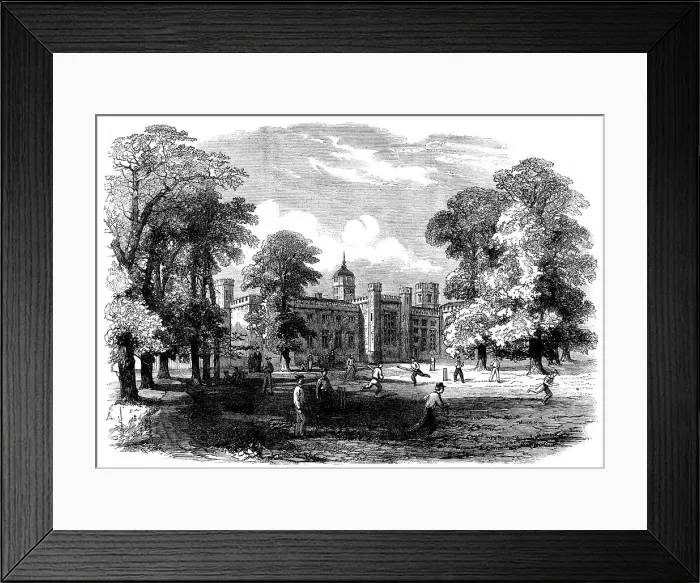 Framed Print : The Great Schools of England, Rugby School, 1862. Creator: Unknown Framed Print : The Great Schools of England, Rugby School, 1862. Creator: Unknown
