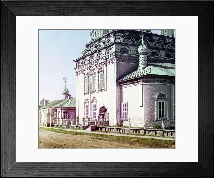 Framed Print : Detail of the Trinity Cathedral, Kostroma, 1910. Creator: Sergey Mikhaylovich Prokudin-Gorsky Framed Print : Detail of the Trinity Cathedral, Kostroma, 1910. Creator: Sergey Mikhaylovich Prokudin-Gorsky
