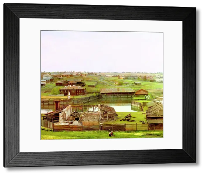 Framed Print : Shaitanskii factory, ceasing operations in 1905, Shaitanski Zavod, 1912. Creator: Sergey Mikhaylovich Prokudin-Gorsky Framed Print : Shaitanskii factory, ceasing operations in 1905, Shaitanski Zavod, 1912. Creator: Sergey Mikhaylovich Prokudin-Gorsky