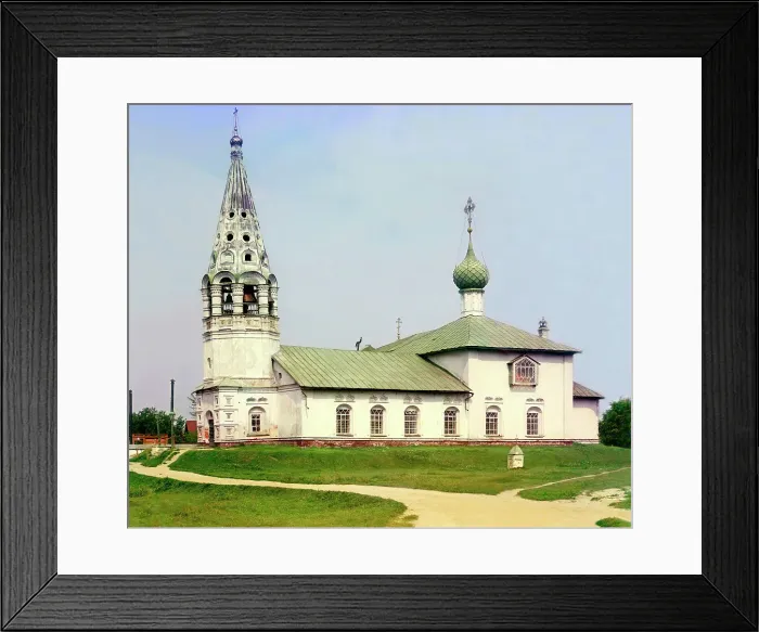 Framed Print : (Winter) Church of the Fedorov Mother of God, Yaroslavl, 1911. Creator: Sergey Mikhaylovich Prokudin-Gorsky Framed Print : (Winter) Church of the Fedorov Mother of God, Yaroslavl, 1911. Creator: Sergey Mikhaylovich Prokudin-Gorsky