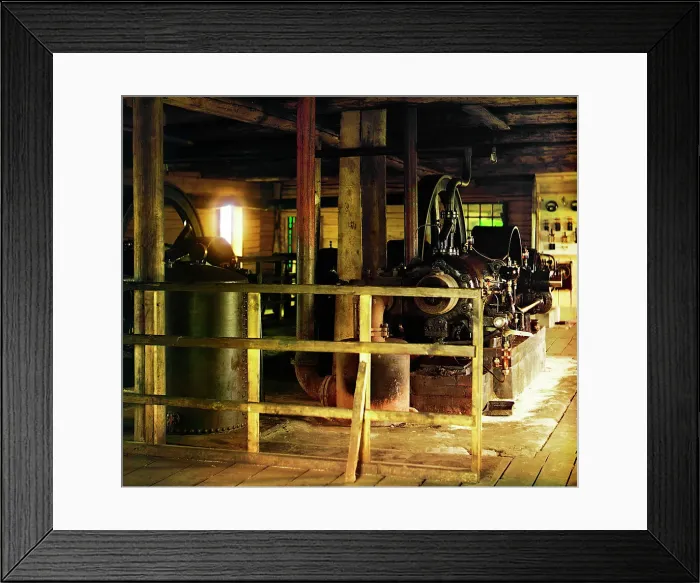 Framed Print : Machine department, Oka River, 1912. Creator: Sergey Mikhaylovich Prokudin-Gorsky Framed Print : Machine department, Oka River, 1912. Creator: Sergey Mikhaylovich Prokudin-Gorsky