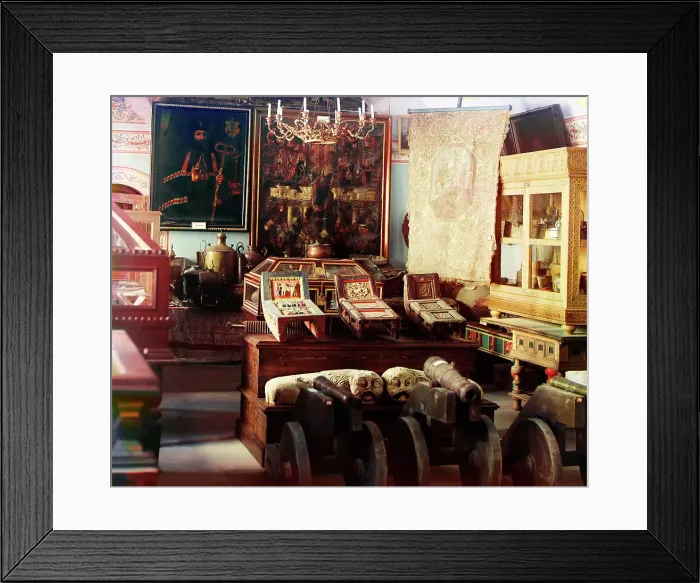 Framed Print : Museum. Iona's room, Rostov Velikii, 1911. Creator: Sergey Mikhaylovich Prokudin-Gorsky Framed Print : Museum. Iona's room, Rostov Velikii, 1911. Creator: Sergey Mikhaylovich Prokudin-Gorsky