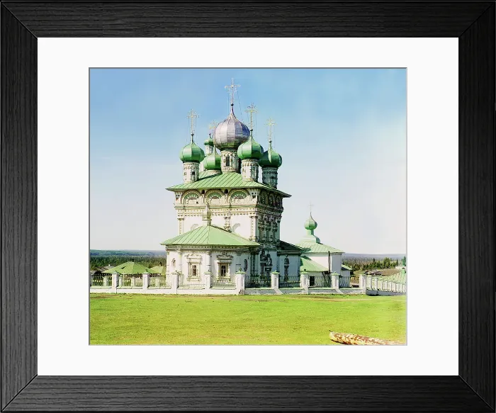 Framed Print : Old church of Saint Nicholas the Wonder Worker, Nyrob, 1910. Creator: Sergey Mikhaylovich Prokudin-Gorsky Framed Print : Old church of Saint Nicholas the Wonder Worker, Nyrob, 1910. Creator: Sergey Mikhaylovich Prokudin-Gorsky