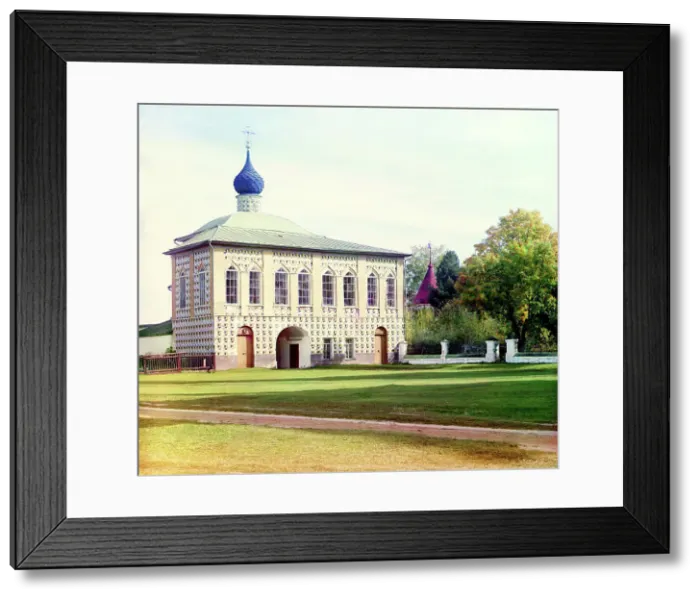 Framed Print : Nikolskaia Church in the Makaryev Monastery, 1910. Creator: Sergey Mikhaylovich Prokudin-Gorsky