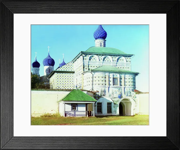Framed Print : Entrance into the Nikolskaia Church in the Makaryev Monastery, 1910. Creator: Sergey Mikhaylovich Prokudin-Gorsky Framed Print : Entrance into the Nikolskaia Church in the Makaryev Monastery, 1910. Creator: Sergey Mikhaylovich Prokudin-Gorsky
