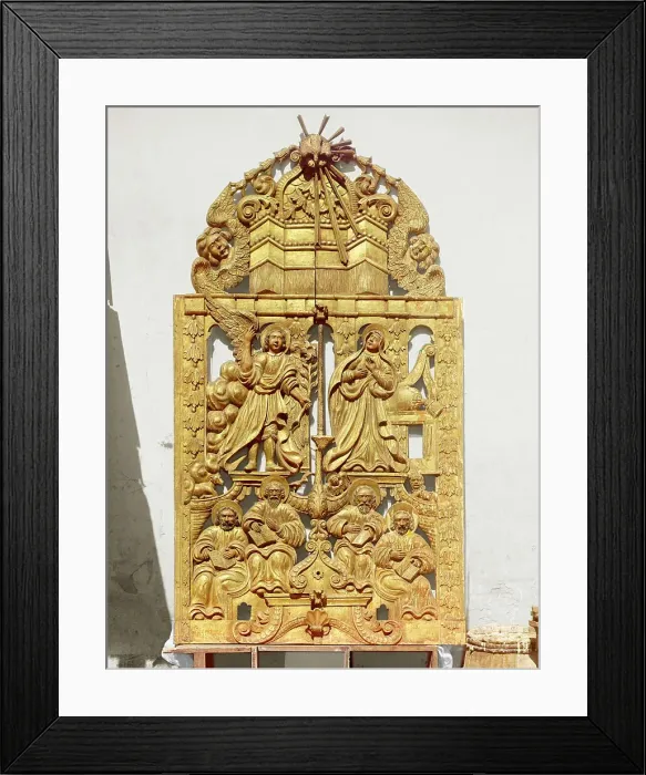 Framed Print : Holy Gates from the first half of the eighteenth century, Museum inventory number 1824...1911. Creator: Sergey Mikhaylovich Prokudin-Gorsky Framed Print : Holy Gates from the first half of the eighteenth century, Museum inventory number 1824...1911. Creator: Sergey Mikhaylovich Prokudin-Gorsky
