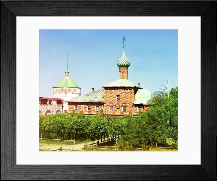 Framed Print : Church of the Virgin Hodegetria, in the Kremlin, Rostov Velikii, 1911. Creator: Sergey Mikhaylovich Prokudin-Gorsky Framed Print : Church of the Virgin Hodegetria, in the Kremlin, Rostov Velikii, 1911. Creator: Sergey Mikhaylovich Prokudin-Gorsky
