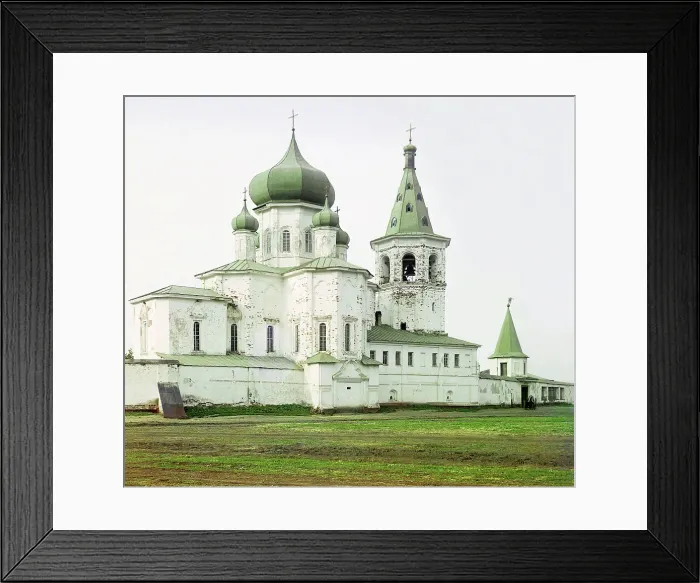 Framed Print : Trinity Monastery for men in the city of Tiumen, 1912. Creator: Sergey Mikhaylovich Prokudin-Gorsky Framed Print : Trinity Monastery for men in the city of Tiumen, 1912. Creator: Sergey Mikhaylovich Prokudin-Gorsky