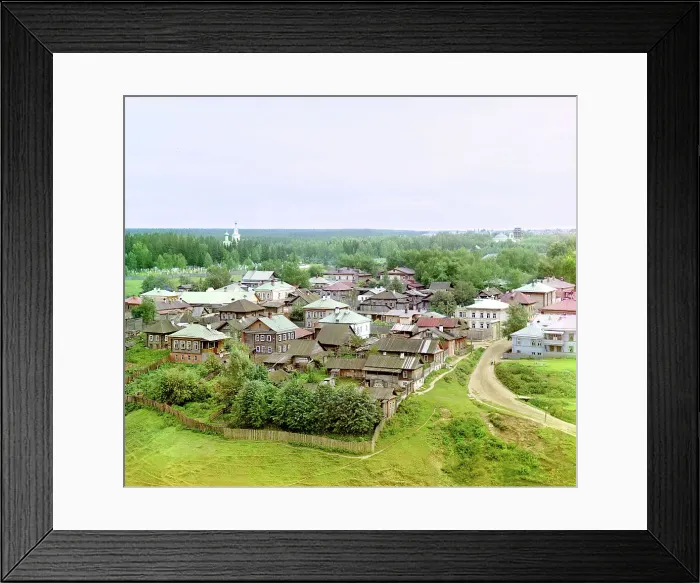 Framed Print : Razgulay, outskirts of the city of Perm, 1910. Creator: Sergey Mikhaylovich Prokudin-Gorsky Framed Print : Razgulay, outskirts of the city of Perm, 1910. Creator: Sergey Mikhaylovich Prokudin-Gorsky