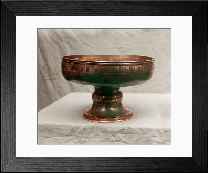 Framed Print : Holy water bowl in the vestry of the Ipatievsky Monastery, Kostroma, 1911. Creator: Sergey Mikhaylovich Prokudin-Gorsky Framed Print : Holy water bowl in the vestry of the Ipatievsky Monastery, Kostroma, 1911. Creator: Sergey Mikhaylovich Prokudin-Gorsky