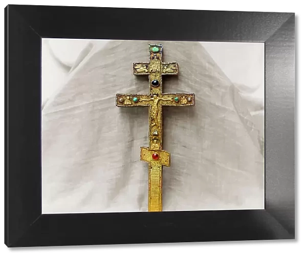 Cross of Abbot Vassian, vestry of the Ipatievsky Monastery, Kostroma, 1911. Creator: Sergey Mikhaylovich Prokudin-Gorsky