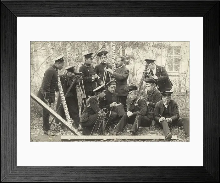 Framed Print : 4th grade students of the Irkutsk Mining School with a teacher, 1914. Creator: Unknown Framed Print : 4th grade students of the Irkutsk Mining School with a teacher, 1914. Creator: Unknown
