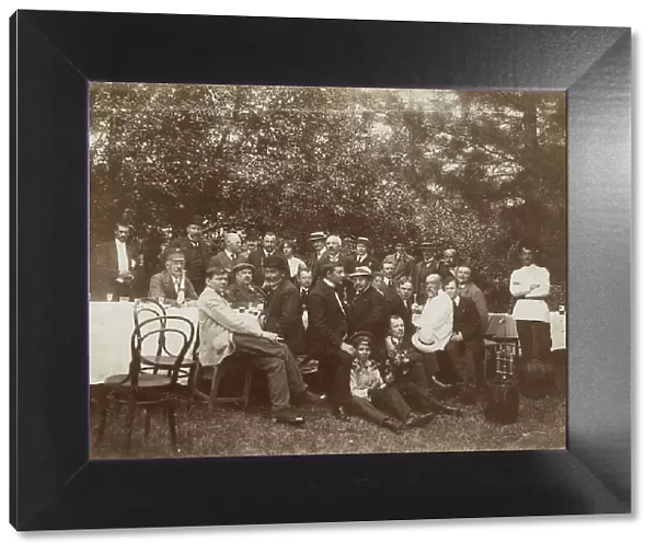 The Family of Irkutsk Merchant Belogorov at a Picnic. 1910-1919. Creator: Unknown